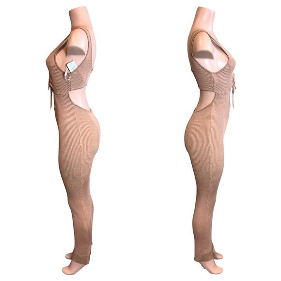 Beach Bunny Lennon Maxi Dress SZ M Copper $129 - Picture 4 of 6